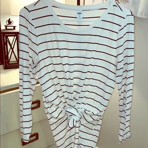 Black and white long sleeve